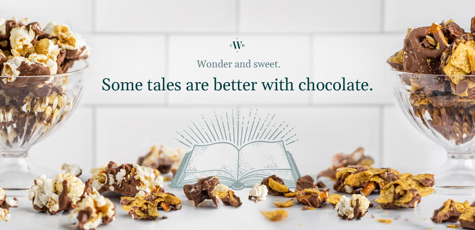 Wonder and sweet. Some tales are better with chocolate.